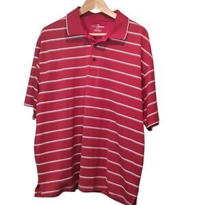 Grandslam Golf Red White Stripe Shirt Size XL